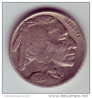 - USA - Etats Unis - Five Cents Buffalo 1929. - 1913-1938: Buffalo