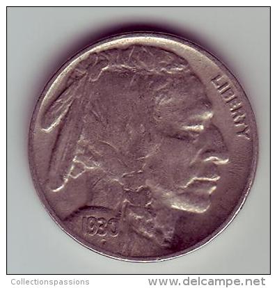 - USA - Etats Unis - Five Cents Buffalo 1930. - 1913-1938: Buffalo