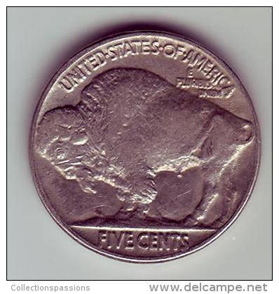 - USA - Etats Unis - Five Cents Buffalo 1937. - 1913-1938: Buffalo