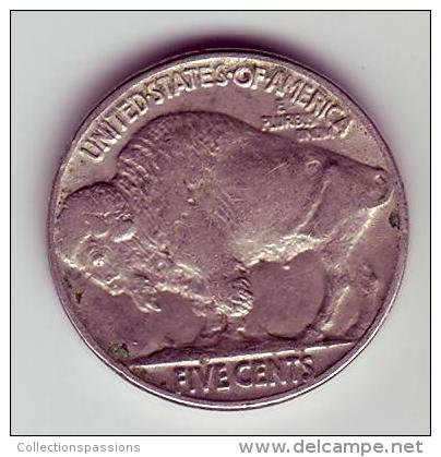 - USA - Etats Unis - Five Cents Buffalo 1937. - 1913-1938: Buffalo