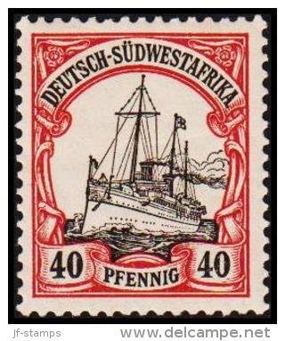 1900. DEUTSCH-SÜDWESTAFRIKA 40 Pf. Kaiserjacht SMS Hohenzollern.  (Michel: 17) - JF190899 - Sonstige & Ohne Zuordnung