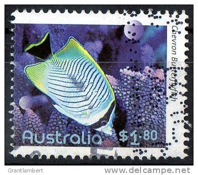 Australia 2010 Fishes Of The Reef $1.80 Chevron Butterflyfish Used - Gebraucht