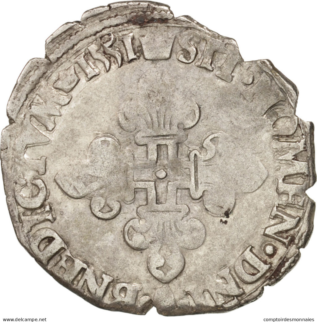 Monnaie, France, Demi Gros De Nesle, 1551, Paris, TTB, Billon, Duplessy:995 - 1547-1559 Henry II