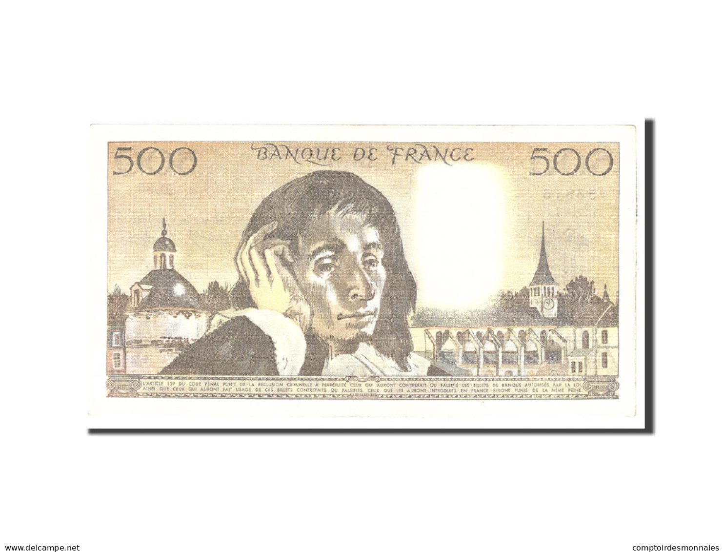 Billet, France, 500 Francs, 1977, 1977-11-03, TTB+, Fayette:71.17, KM:156d - 500 F 1968-1993 ''Pascal''