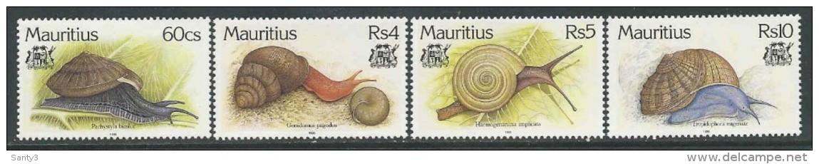 Mauritius, Jaar 1996, Slakken, Reeks, Postfris (MNH**), Zie Scan - Maurice (1968-...)