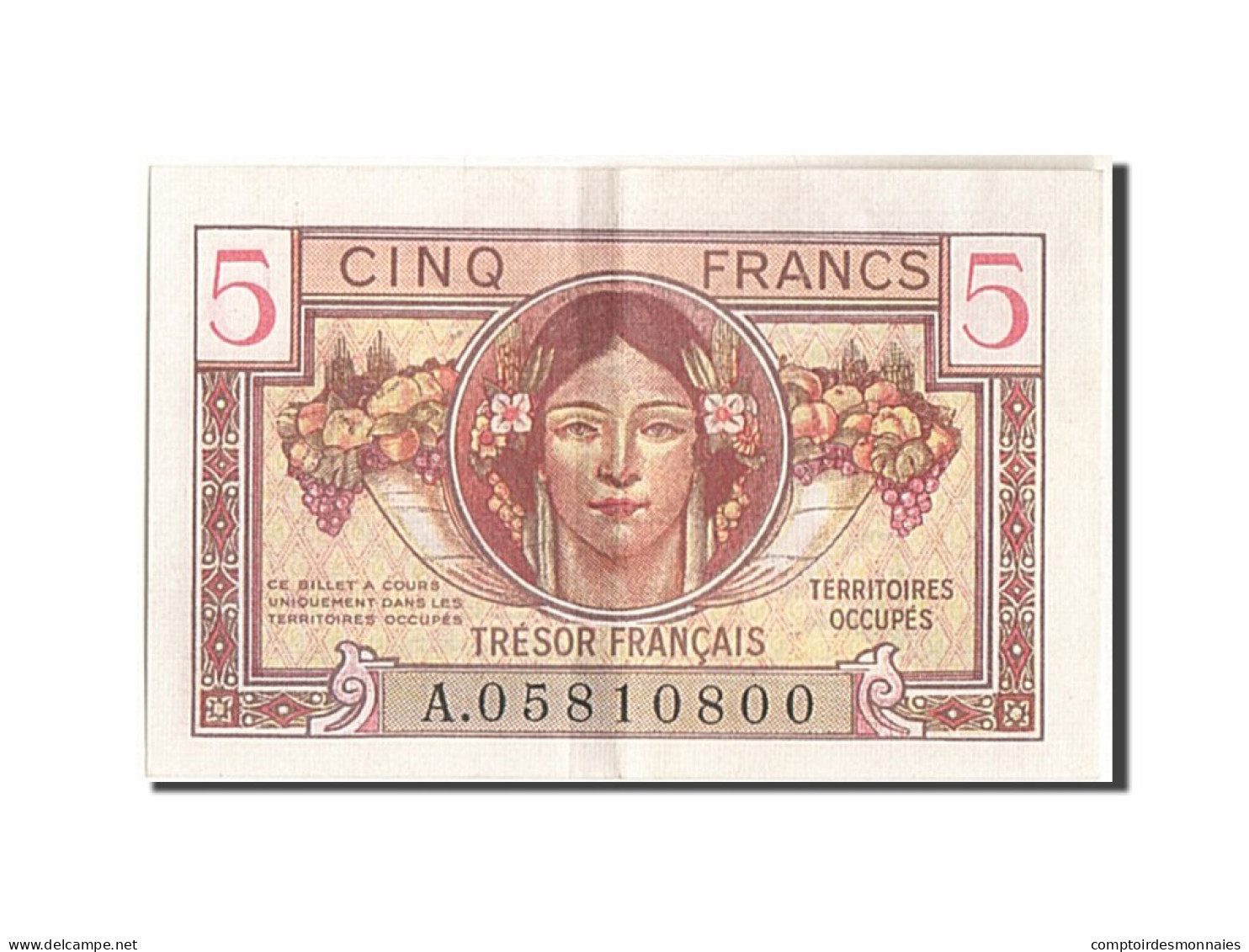 Billet, France, 5 Francs, 1947 French Treasury, 1947, 1947, SUP+ - 1947 Tesoro Francés