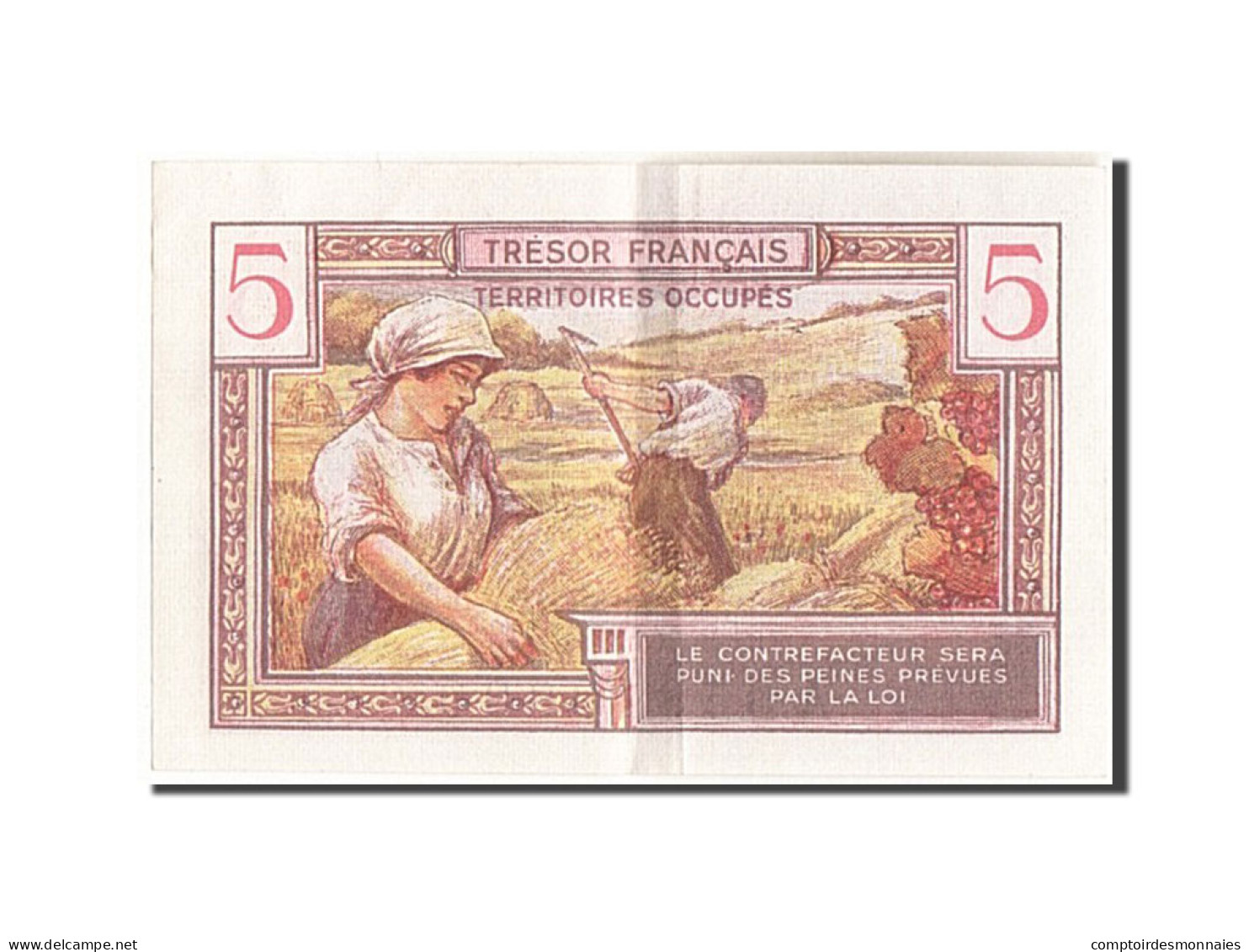 Billet, France, 5 Francs, 1947 French Treasury, 1947, 1947, SUP+ - 1947 Staatskasse Frankreich