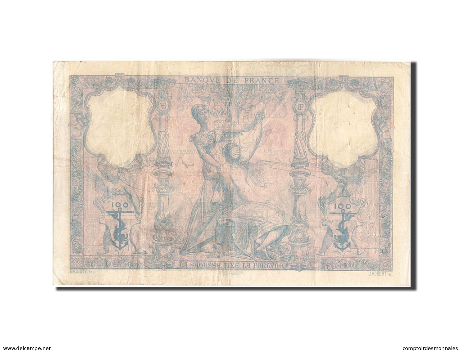 Billet, France, 100 Francs, 100 F 1888-1909 ''Bleu Et Rose'', 1989, 1989-09-24 - 100 F 1888-1909 ''Bleu Et Rose''