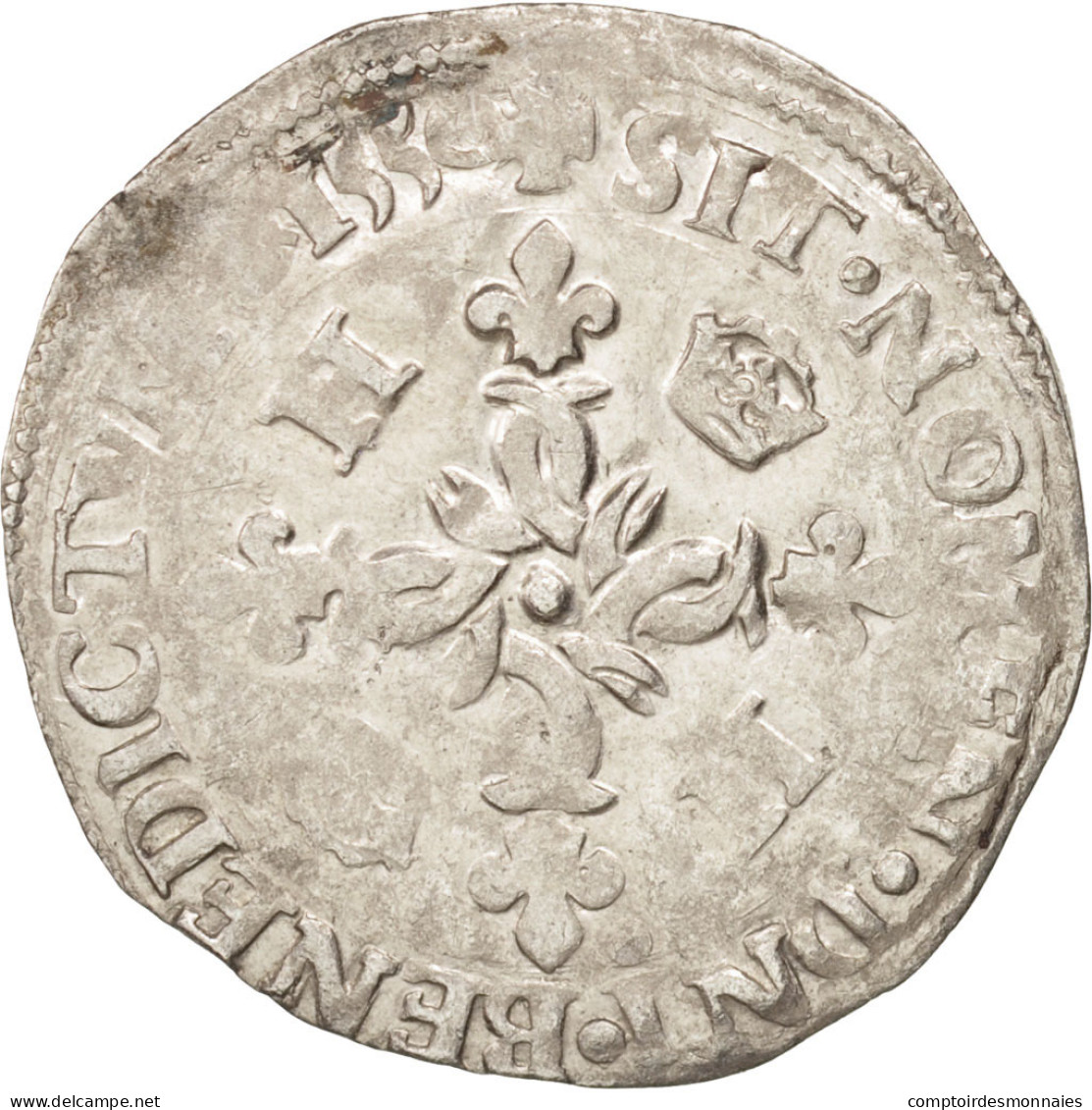 Monnaie, France, Douzain Aux Croissants, 1550, Rennes, TTB, Billon, Duplessy:997 - 1547-1559 Henri II