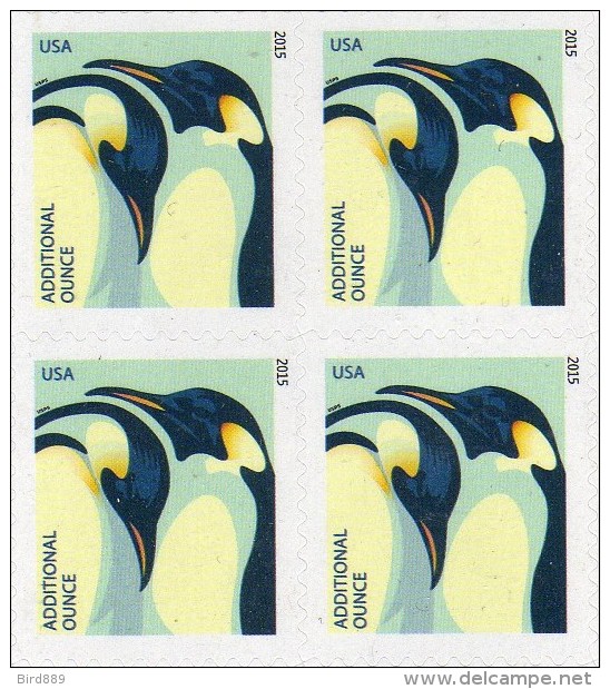 USA 2015 Penguin Block Of 4 MNH - Neufs