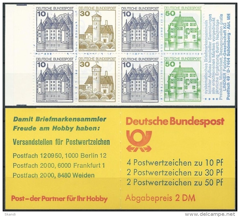 DEUTSCHLAND 1981 Mi-Nr. MH 22 V Markenheft/booklet ** MNH - 1971-2000