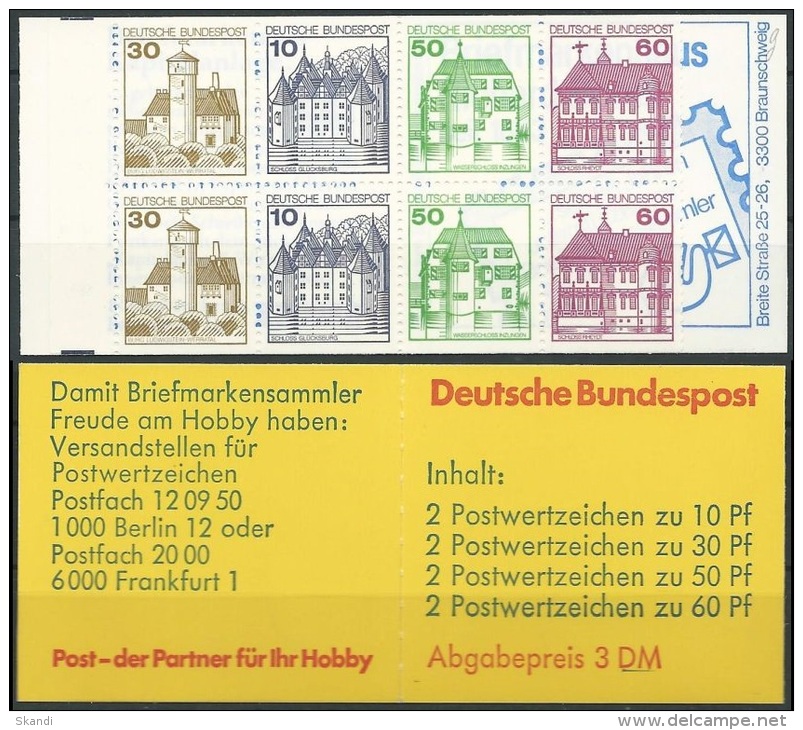 DEUTSCHLAND 1980 Mi-Nr. MH 23 B Markenheft/booklet ** MNH - 1971-2000