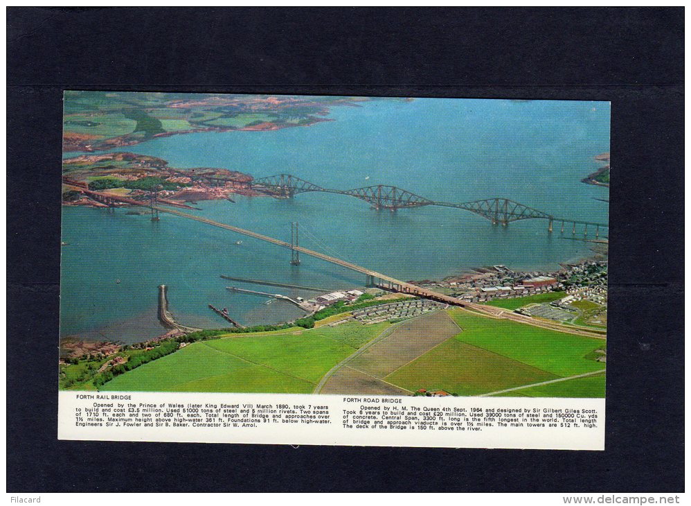 57928    Regno Unito,  Scozia, Forth  Rail  Bridge /  Forth  Road Bridge,      NV - Fife