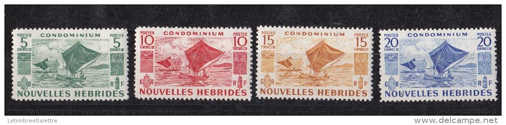 Nouvelles-Hébrides N° 144 à 147** - Unused Stamps