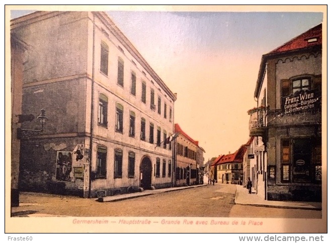 #  Germersheim  - Hauptstrasse - Grande Rue Avec Bureau De La Place - Germersheim