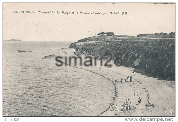 PAIMPOL - N° 78 - LA PLAGE ET LA FALAISE CHANTEE PAR BOTREL - Paimpol