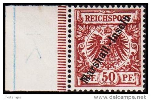 1899 - 1900. Marshall-Inseln 50 Pf. REICHSPOST.  (Michel: 12) - JF191046 - Marshall