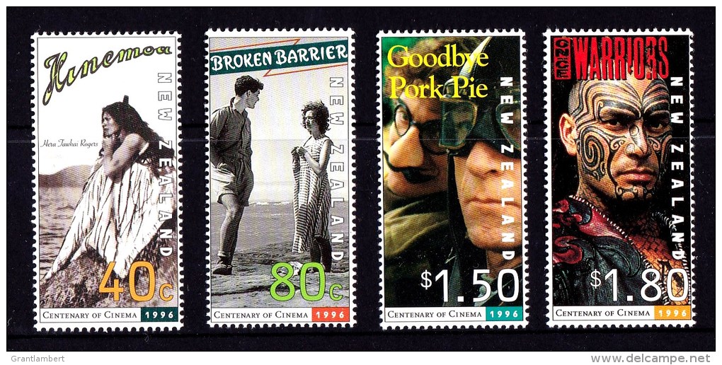 New Zealand 1996 Centenary Of NZ Cinema Set Of 4 MNH - Unused Stamps