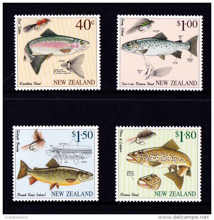 New Zealand 1997 Fly Fishing Set Of 4 MNH - Unused Stamps