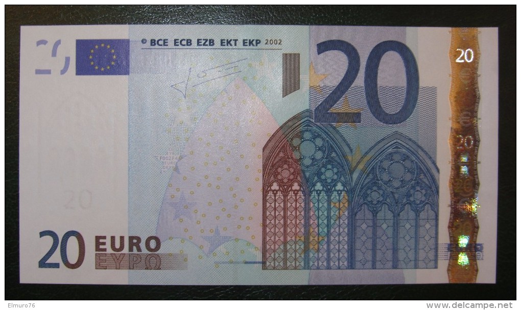 20 EURO Austria F002F4 Serie N Trichet Perfect UNC - 20 Euro