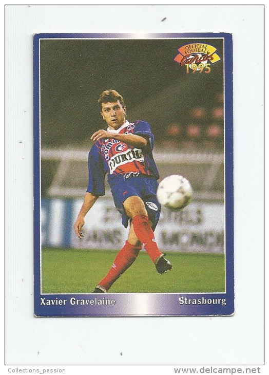 Carte De Collection , Official FOOTBALL Cards 1995 , PANINI , Strasbourg N° 196 - Altri & Non Classificati