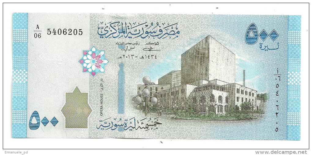 Syria 500 Pounds 2013 UNC - Syria