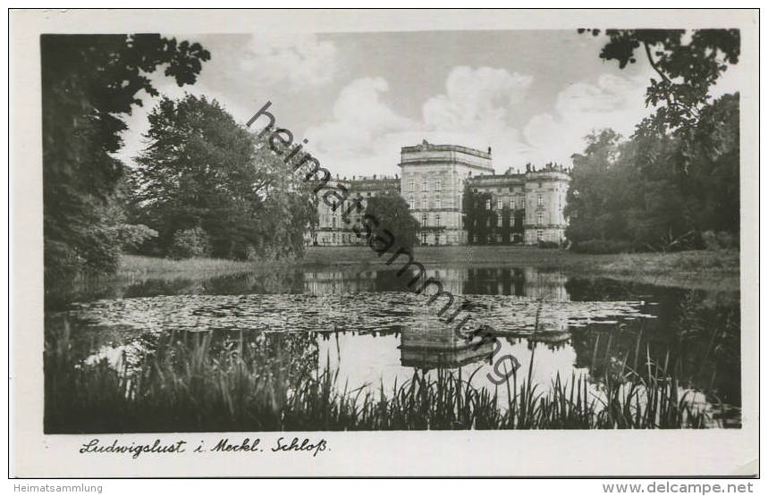 Schloss Ludwigslust - Foto-AK - Verlag Christel Rißer Jr. Leipzig - Ludwigslust