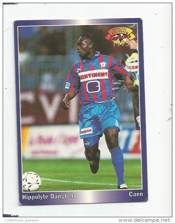 Carte De Collection , Official FOOTBALL Cards 1995 , PANINI , Caen  N° 42 - Altri & Non Classificati