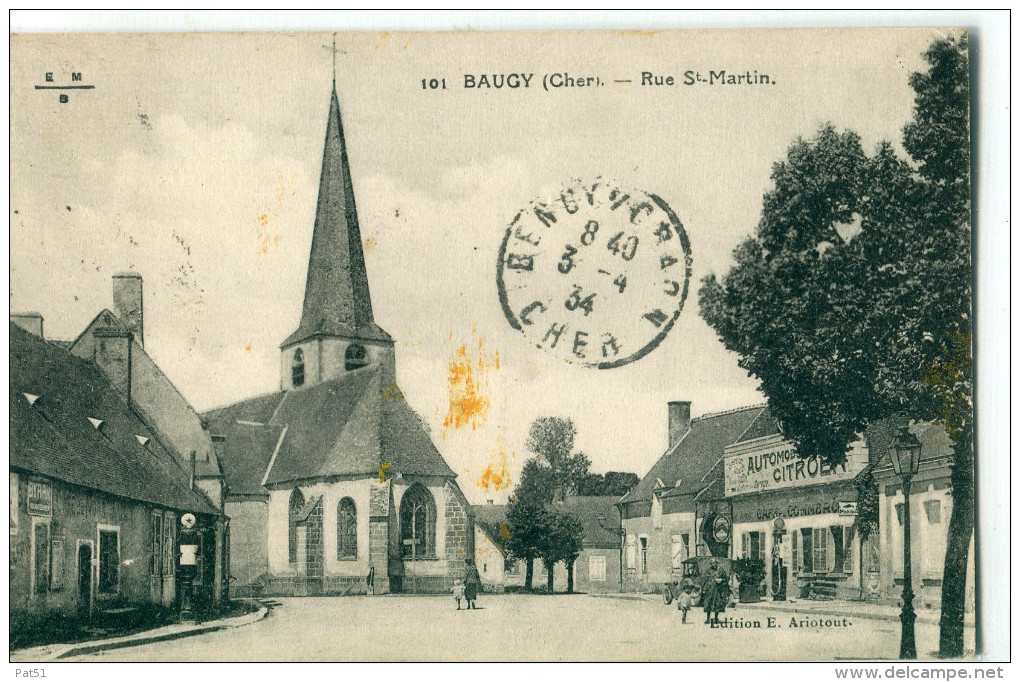 18 - Baugy : Rue Saint Martin - Baugy