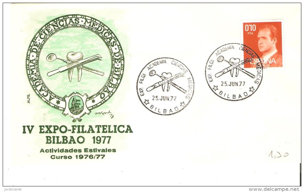 MAT.1975 BILBAO TEMA MEDICINA - Cartas & Documentos