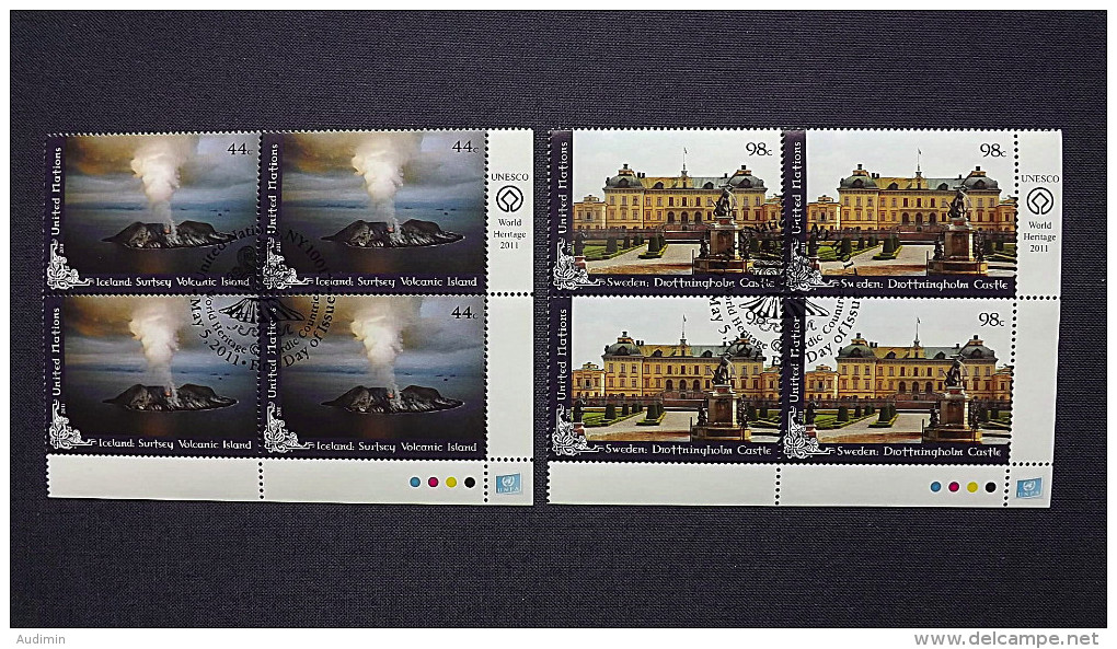 UNO-New York 1272/3 Oo/FDC-cancelled EVB ´D´, UNESCO-Welterbe: Nordische Länder - Used Stamps