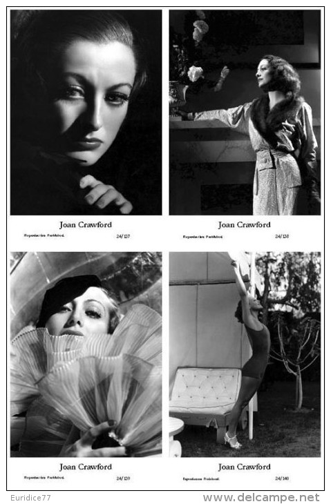 JOAN CRAWFORD - Film Star Pin Up - Publisher Swiftsure Postcards 2000 SET 137-40 - Artisti