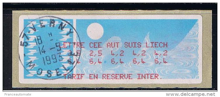 ATM, LISA 1, MONETEL CROUZET ,PAPIER CARRIER, SUPPORT JAUNE, ATM  DE TABLE DE TARIF LETTRE CEE. RESERVE FRANCE - 1985 « Carrier » Paper