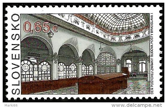 Slovakia - 2015 - Postage Stamp Day - Bratislava Post Office Building - Mint Stamp - Neufs