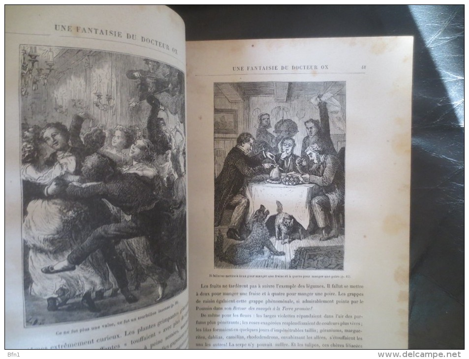 JULES VERNE- 1875- LE DOCTEUR OX SUIVI DU TOUR DU MONDE VOIR PHOTOS
