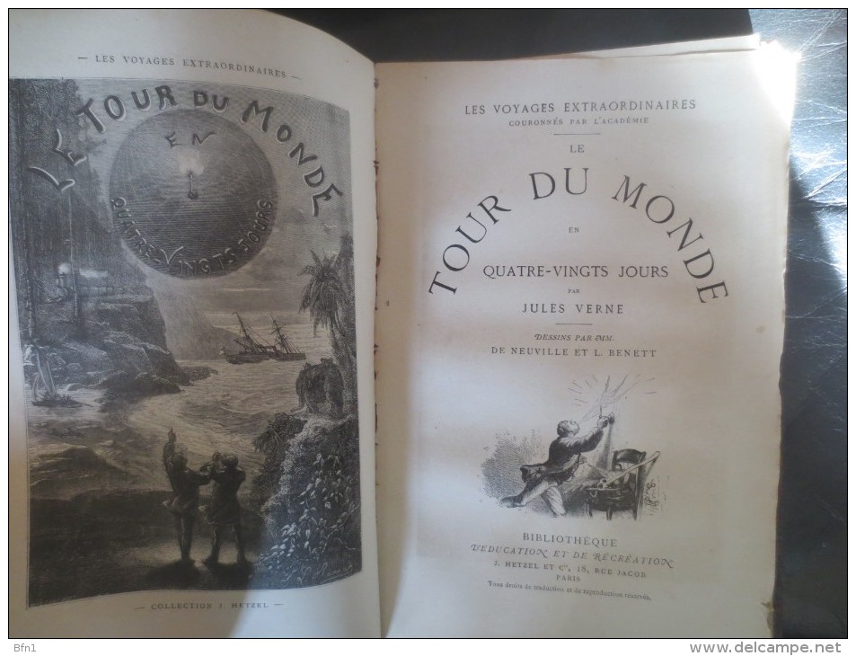 JULES VERNE- 1875- LE DOCTEUR OX SUIVI DU TOUR DU MONDE VOIR PHOTOS