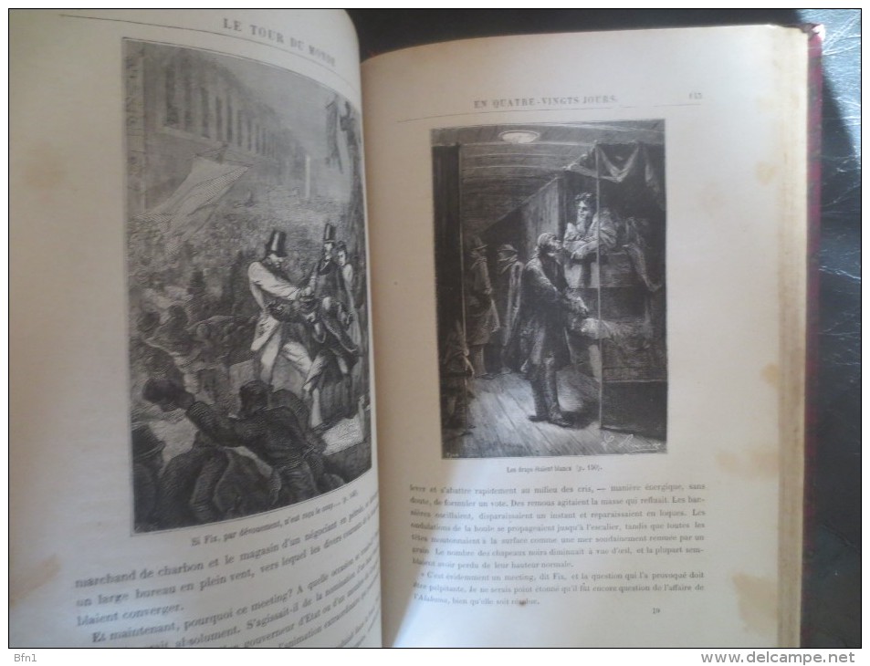 JULES VERNE- 1875- LE DOCTEUR OX SUIVI DU TOUR DU MONDE VOIR PHOTOS