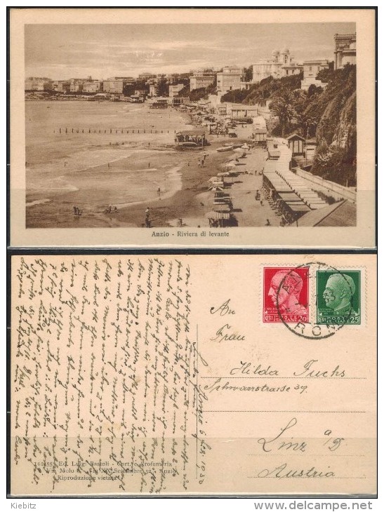 Lazio Anzio  - Riviera Di Levante Gelaufen 1933 - Altri & Non Classificati