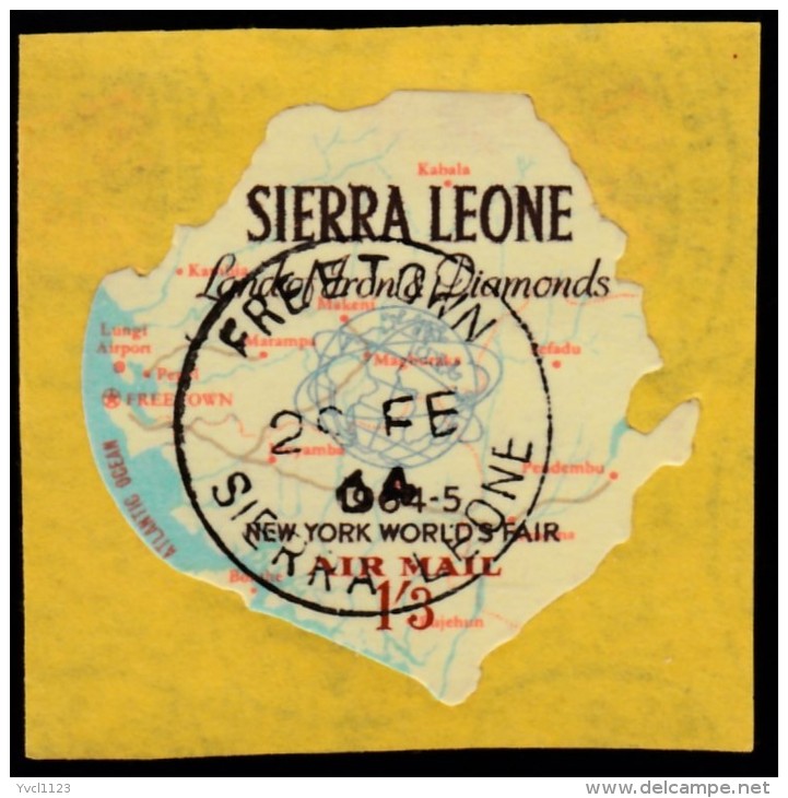 SIERRA LEONE - Scott #C16 World's Fair, New York '64 / Used Stamp - Africa (Other)