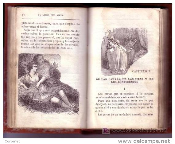 EROTISMO - EROTIC - EL LIBRO DEL AMOR O ARTE DE AMAR Por C. FIEL - LIBRERIA DE GARNIER HNOS - PARIS 1881 En CASTELLANO - Other & Unclassified