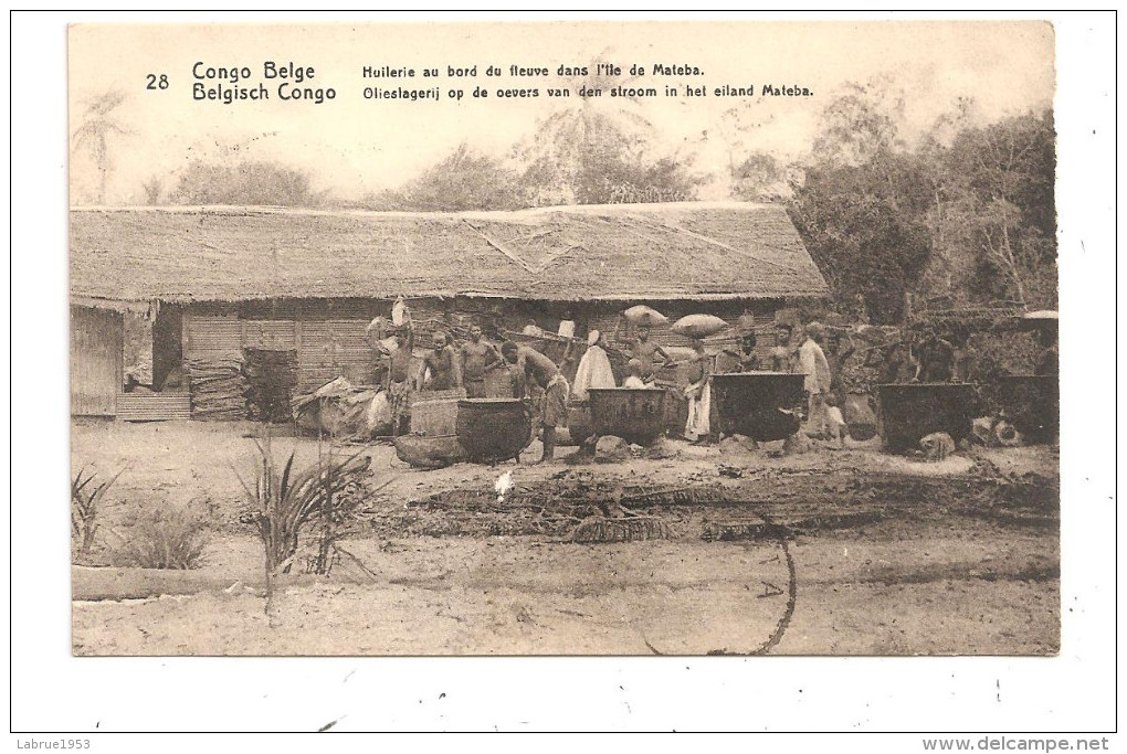 Congo-Belge-Huilerie Au Bord Du Fleuve Dns L'Ile De Mateba ( B.304) - Belgian Congo