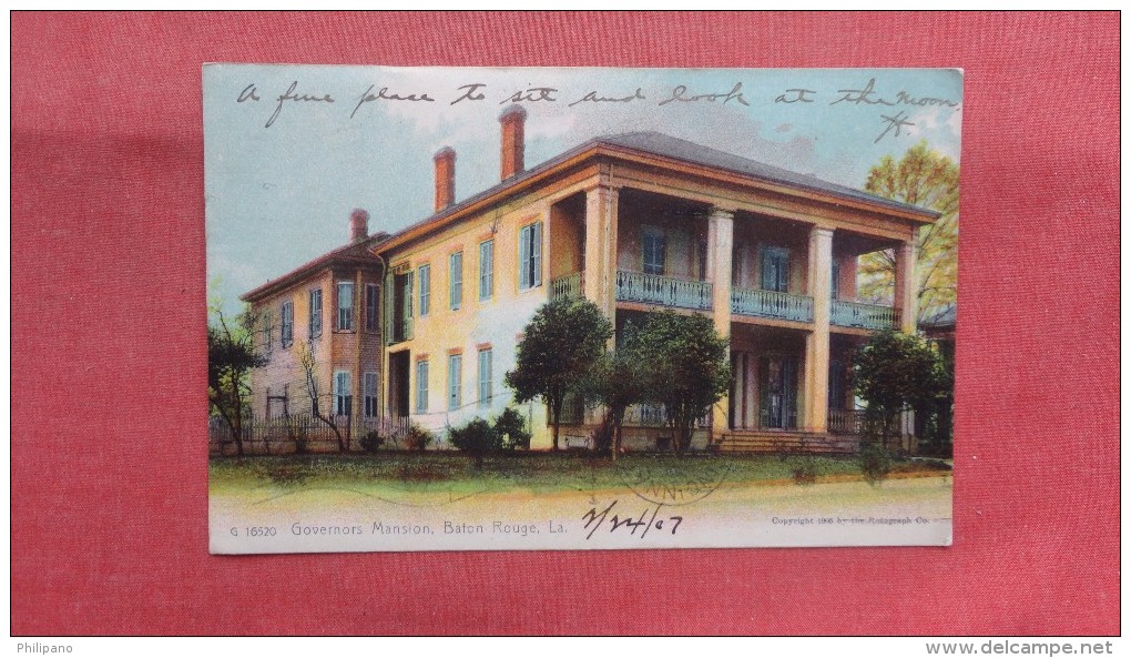 -  Rotograph---  - Louisiana> Baton Rouge Governor's Mansion  ==     --------2160 - Baton Rouge