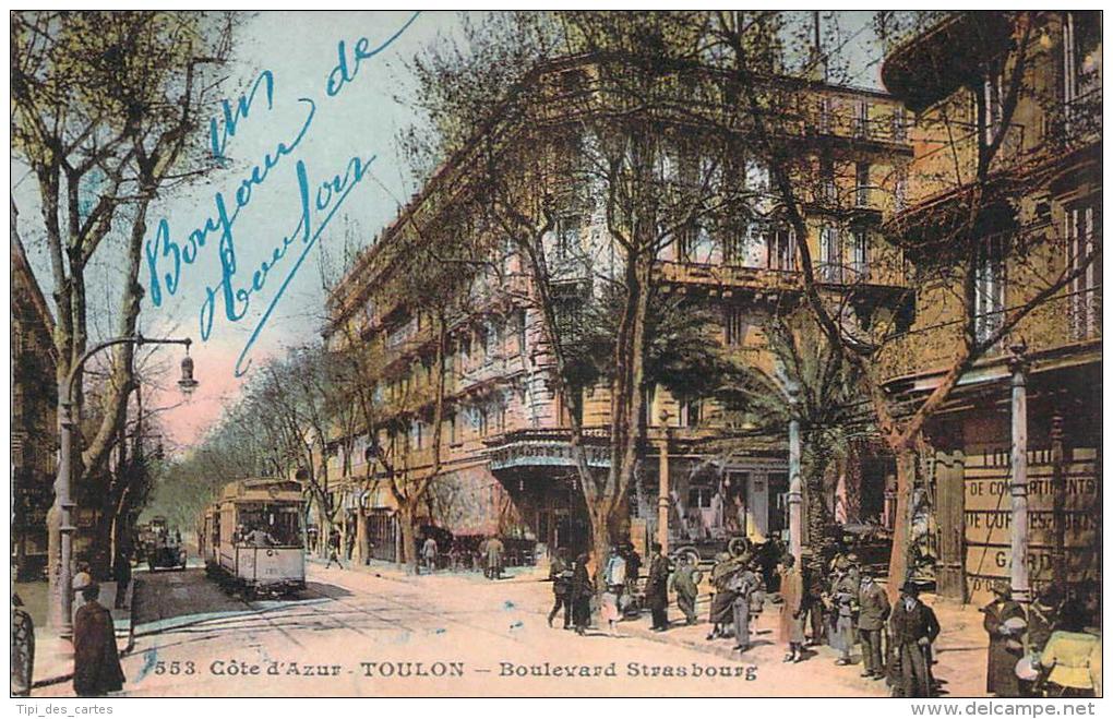 Toulon - Boulevard Strasbourg (colorisée) (tramway) - Toulon