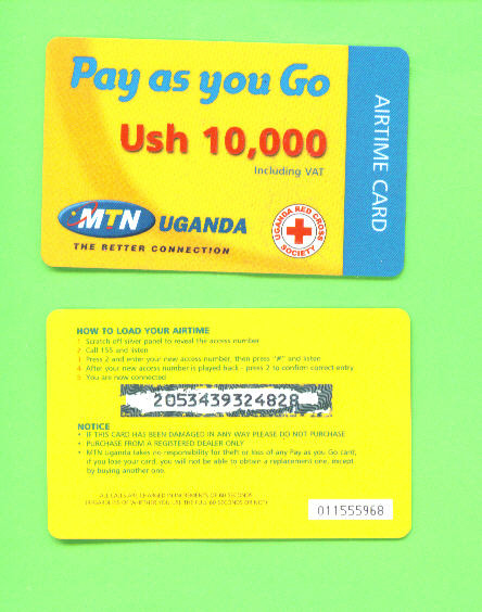 UGANDA - Remote Phonecard As Scan - Oeganda