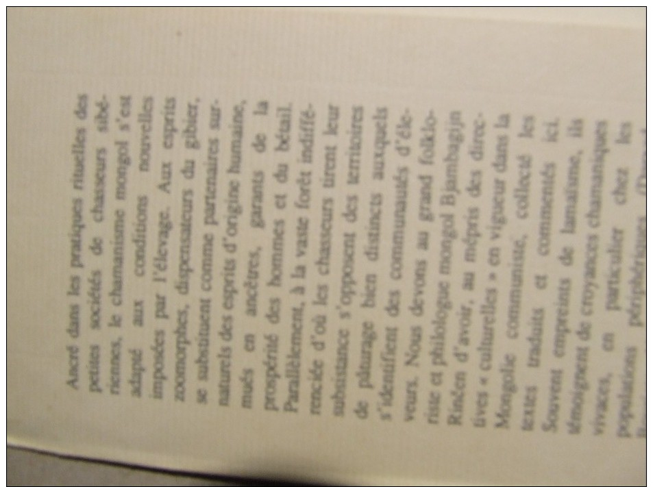 Chants De Chamanes Mongols  Par Marie-dominiques EVEN études Mongoles Et SibériennesParis X Nanterre - Autres & Non Classés