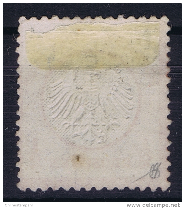 Deutsche Reich Mi Nr 3 Not Used (*) SG  1872 KB Spot - Unused Stamps