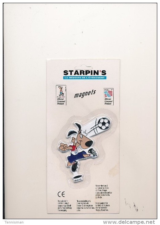 Magnets Mascotte Coupe Du Monde 1994 USA - Sport