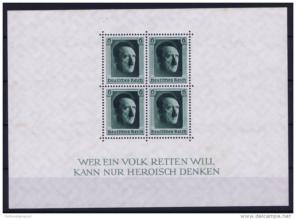 Deutsche Reich Mi Nr 7 MNH/**  Postfrisch, Some Spots In Gum - Blocks & Kleinbögen