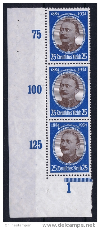 Deutsche Reich Mi Nr 543 Y  Not Used (*) 1934 Bogenecke - Ungebraucht