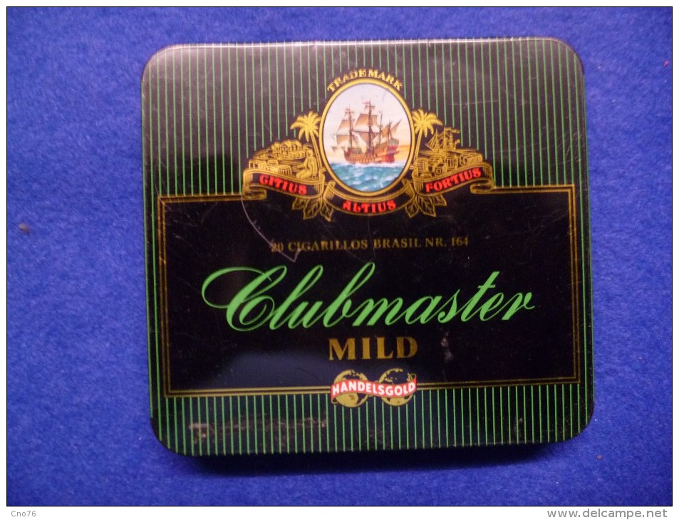 Boîte Métallique De Cigares Clubmaster, Vide - Cajas Para Tabaco (vacios)